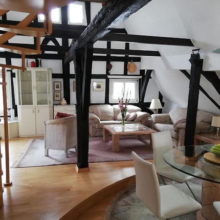 Penthouse Im Historischen Fachwerkhaus Mit Grosser Dachterrasse An Zentralster Lage Boppard Eksteriør bilde